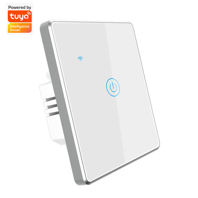 Factory Outlet Tuya Smart WIFI Wall Switch Remote Control 1 Gang Light Switch App&Voice Control Supported