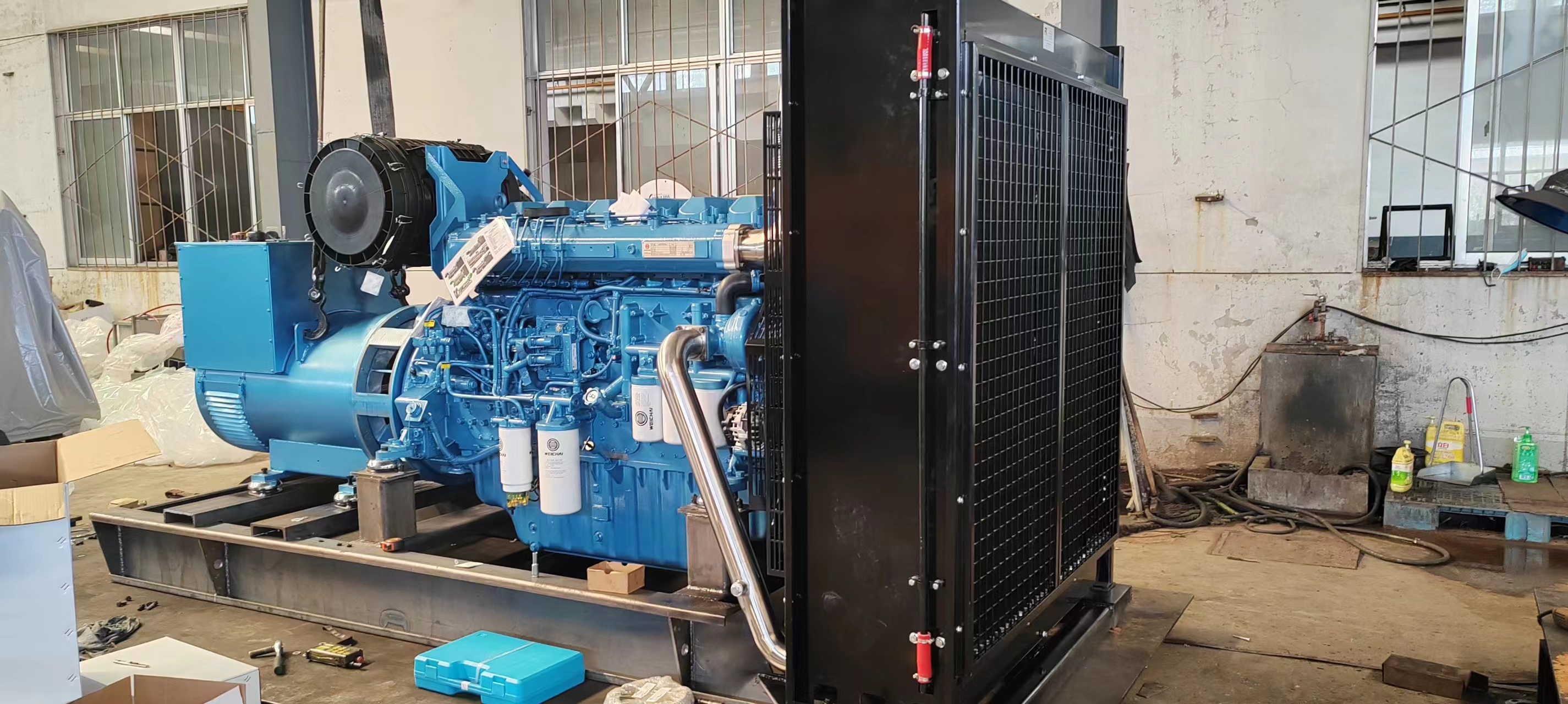 Powerful 625KVA Weichai Diesel Generator Set for Emergency Power Supply in Schools