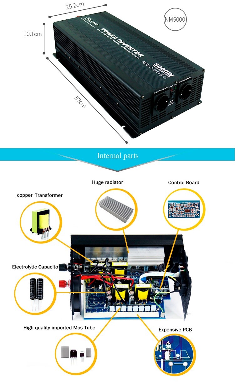 12V 24V 48V DC Modified Sine Wave Power Inverter For Off Grid System