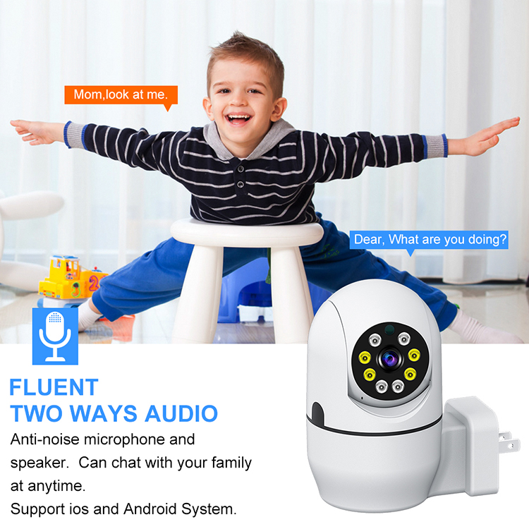 1080P Security PTZ Camera Two Way Audio WiFi HD With Night Vision