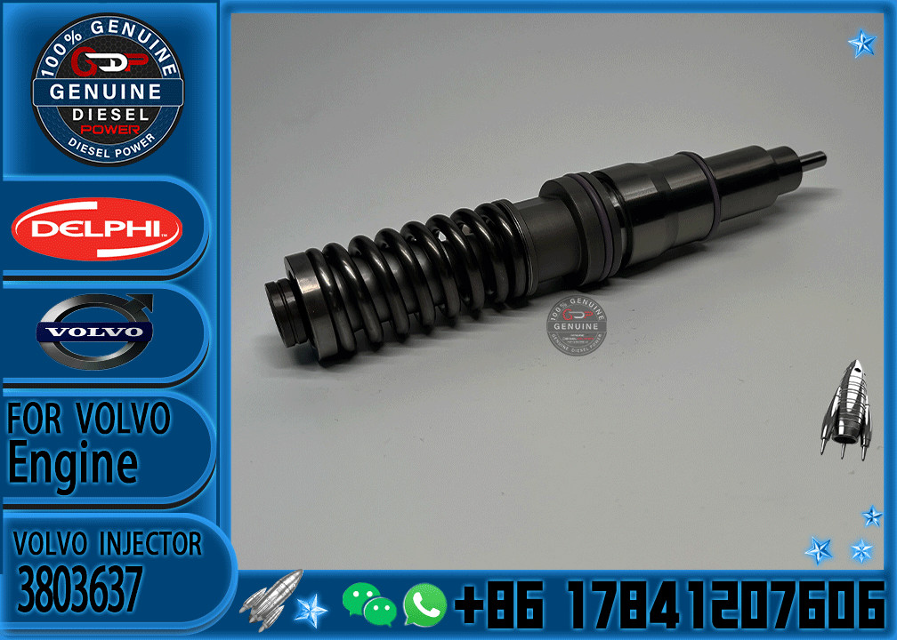 Manufacturer Supply Factory Direct Volvo Engine Common Rail Injector 03829087 3803637 03829087 Injector