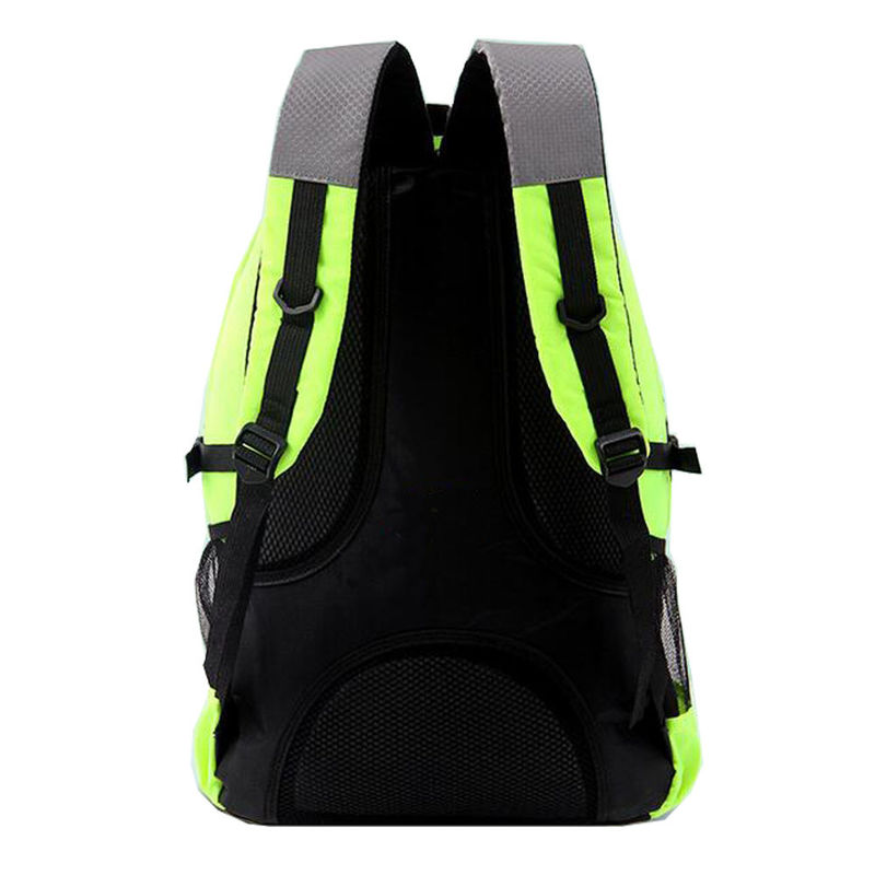 Green / Black Color Rock Climbing Backpack Customized Printing Surface