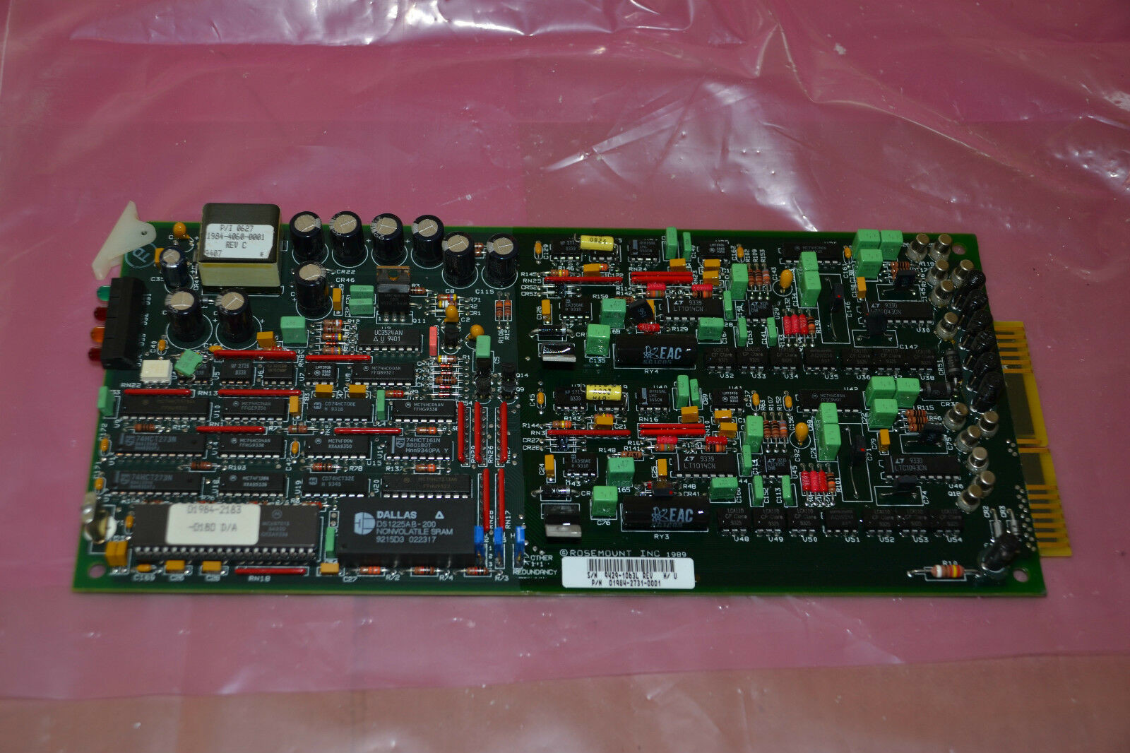 EMERSON 01984-3202-0010 INPUT/OUTPUT PROCESSOR MODULE LED SIGNALS