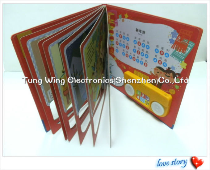 6 Button and 2 LED Module sound book for baby with Funny Nursery Rhyme 2