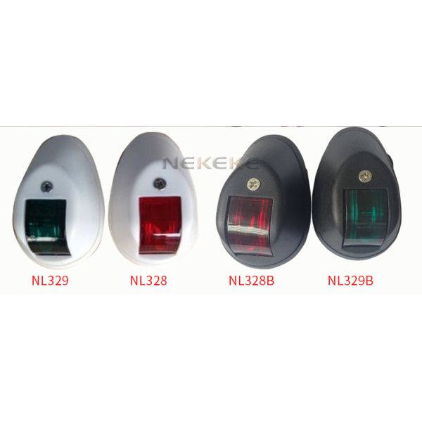 Sealed Design Tungsten Bulb Marine Nav Lights Red Green 12V Starboard Signal Light