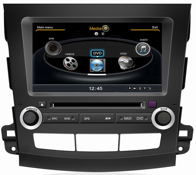 Ouchuangbo HD S100 auto DVD audio video player for Mitsubishi Outlander(2006-2011) with 1G CPU 1080P 3GWifi