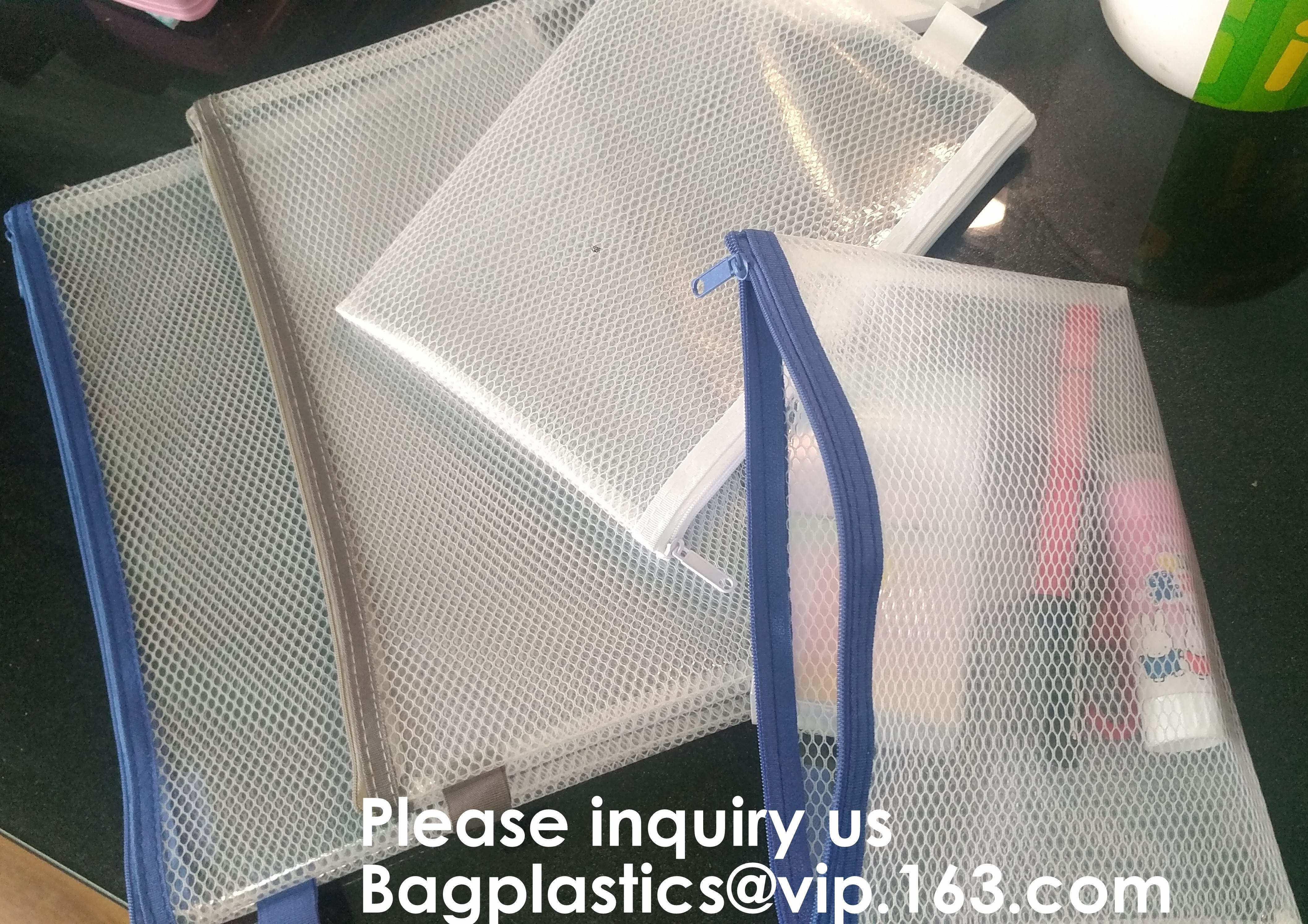 Resealable Clear Reclosable Stand Up Pouches Plastic Seal Zip Lock Bags Poly Bag,gridding document zip bag with metal ho
