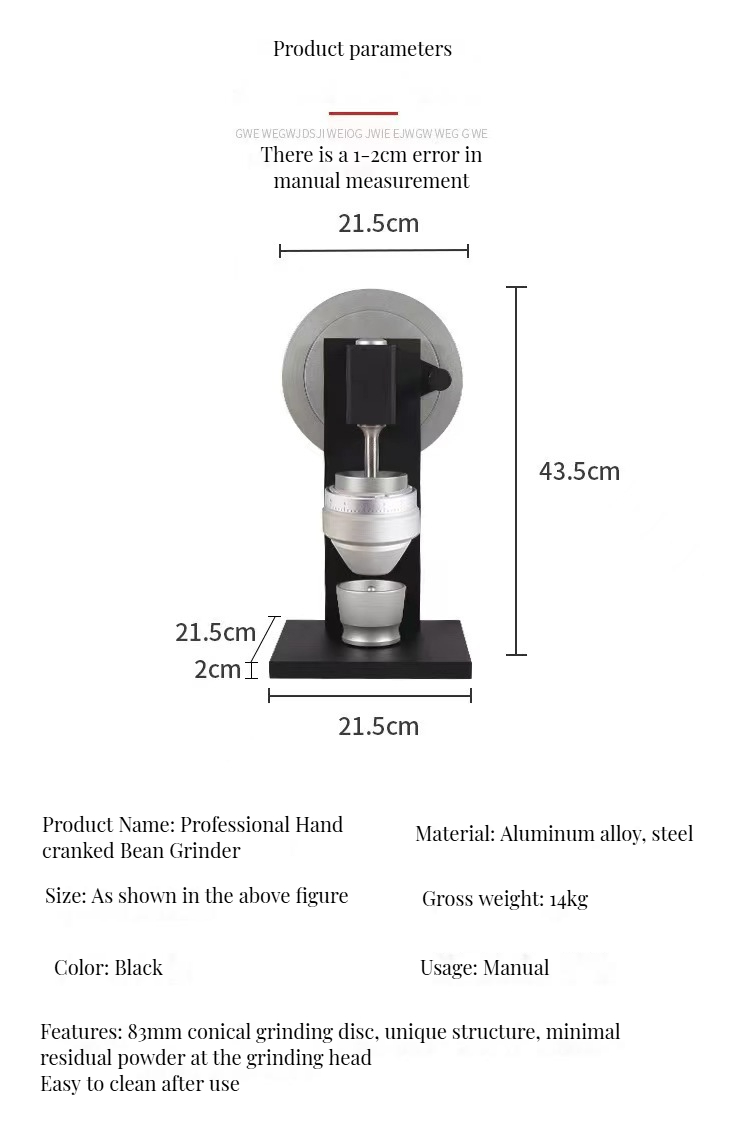 Metal Home Coffee Grinder Foam Milk Function for Ground Beans