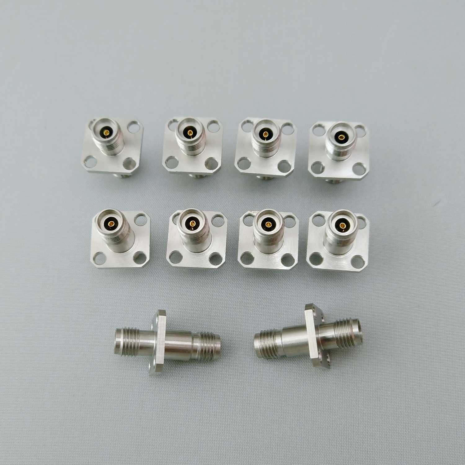 2.92mm RF To Coaxial Adapter 40GHz Female To Female With Flange A29F29FF4