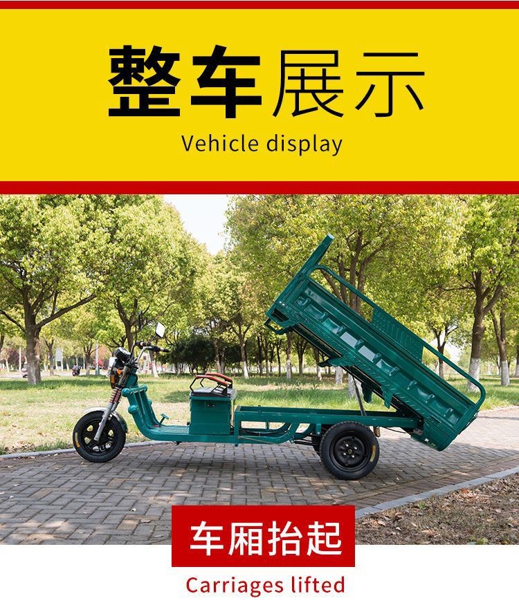 ELECTRIC TRICYCLE TRUCK LOAD WANG NEW NATIONAL STANDARD ELECTRIC CAR EXPRESS CAR STALL TRICYCLE AGRICULTURAL VEHICLE FRE