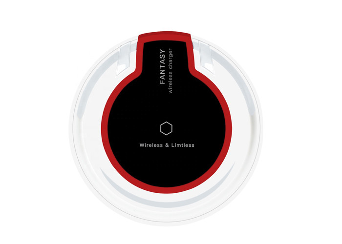 Plastic Material QI Wireless Power Bank / QI Wireless Portable Charger With LED Light