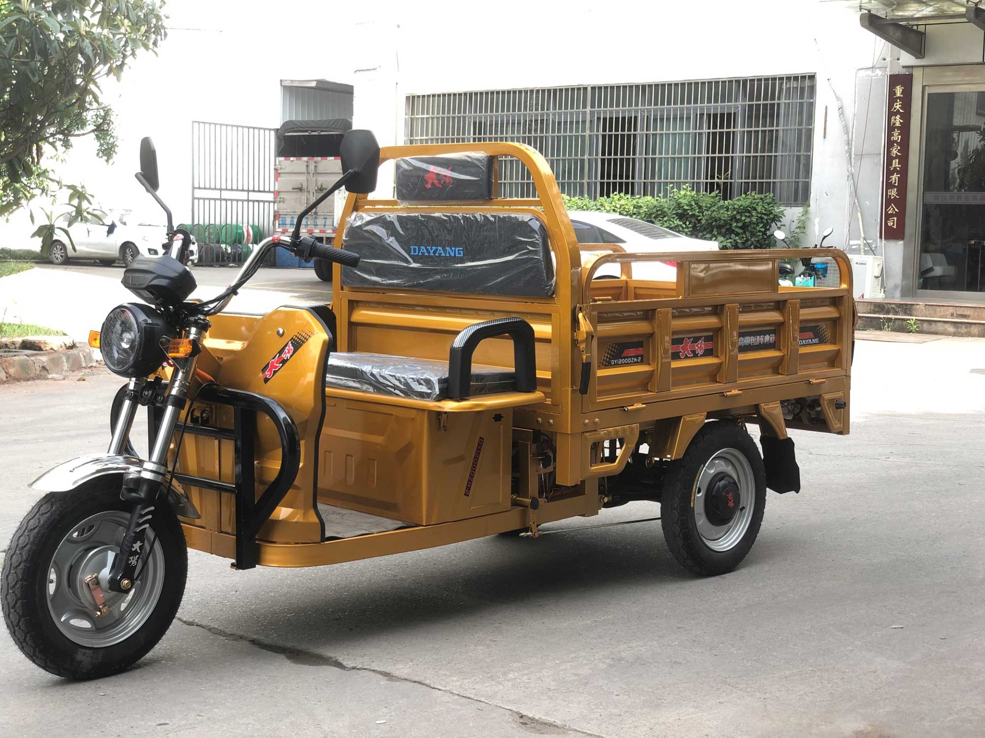 Cargo Tricycle 1000w 12000w 1500w Electric Adult Motorcycle Blue 3 Wheels CCC OEM