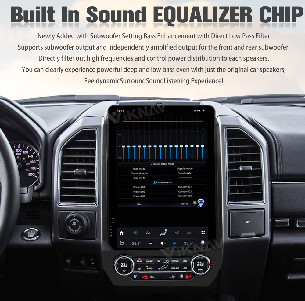 14.4 inch 2K HD Touch Screen Stereo For Ford Expedition 2015-2022 GPS Multimedia Player Android Auto Wireless Carplay