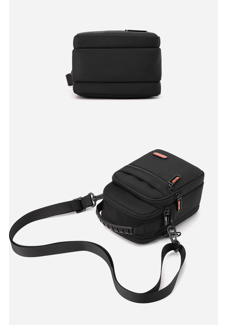 Multi Layer Men Designer Messenger Bags Crossbody Side Bag With Zipper Pocket