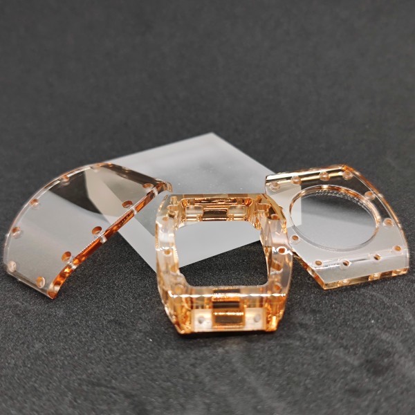 Colored Sapphire Crystal Watch Case For Large-Size Processing Work