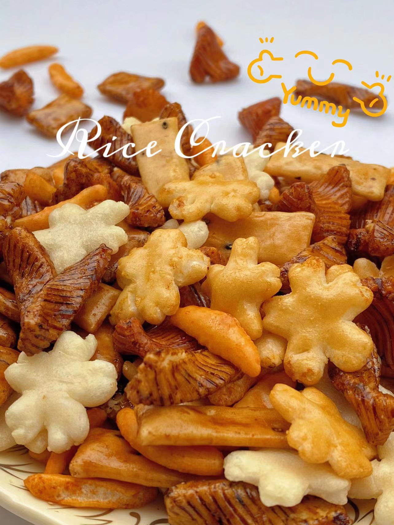 OU KOSHER Japanese Mixed Crackers Healthy Whole Grain Snacks