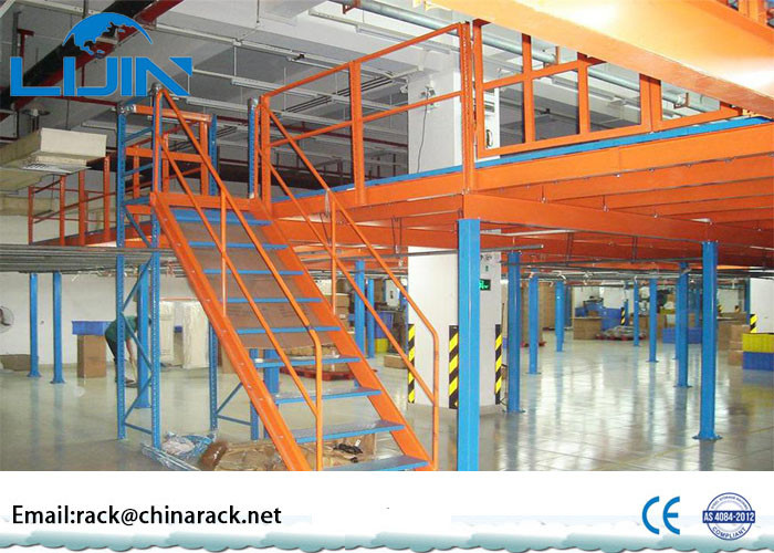 Anti Corrosive Storage Mezzanine Floors , Loading capacity 200 ~ 1000kg/sqm