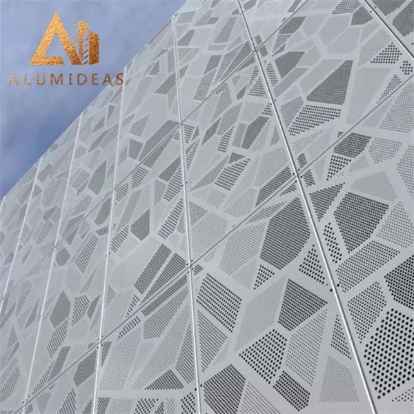 Customized perforated aluminum facade