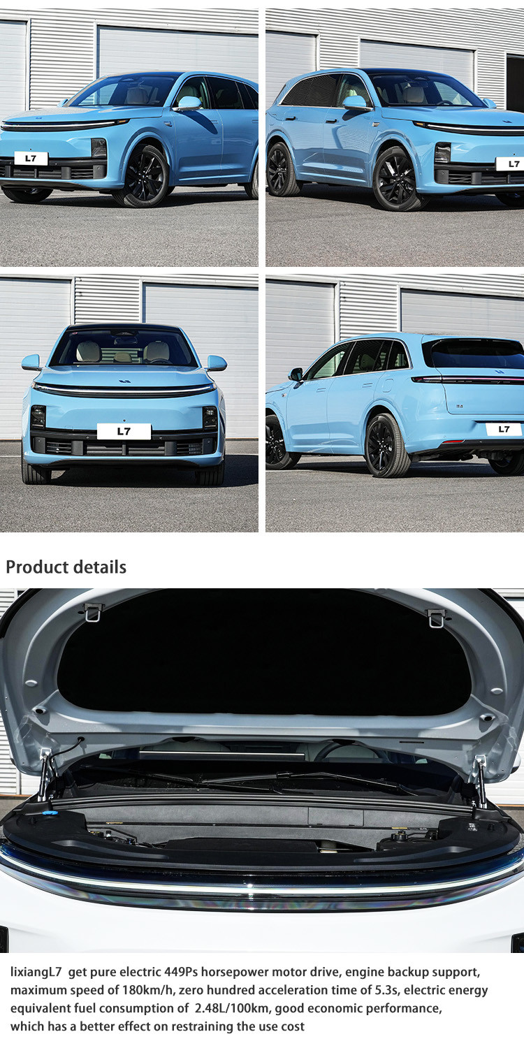 Long Range Hybrid Lixiang l7 Max EV Car 5 Seats SUV Electric Vehicle