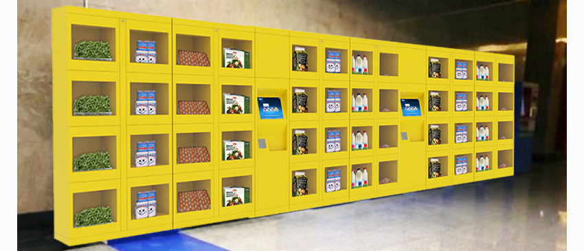 Refrigerated Healthy Automatic Fresh Food Vending Machines For Fruit / Flowers