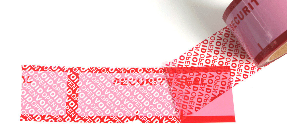High Residue Tamper Proof Seal Tape / Custom Security Tape With Print Logo