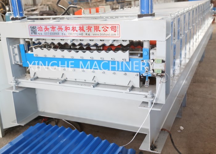 Color Corrugated Shape Roll Forming Machine Sheet Metal Roll Forming Machine Detail