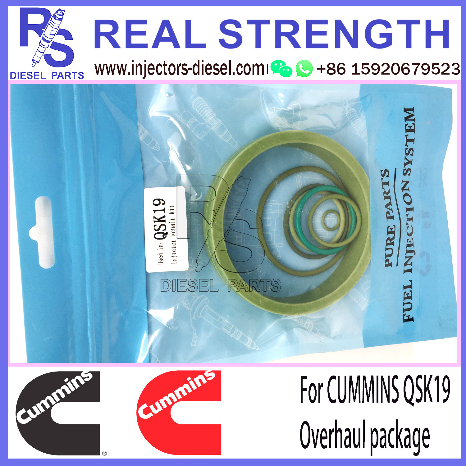 REAL STRENGTH Injector Repair Kit CUMMINS QSK19 Diesel Injector Repair Tools