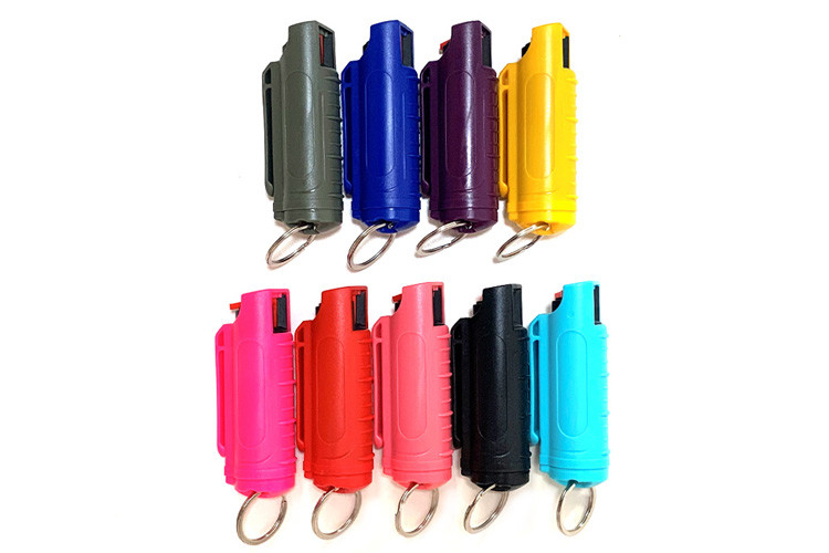Security Keychain 20ml Pepper Spray Keychain Set Mini Plastic Shell