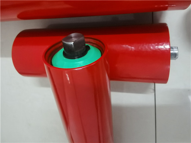 30 Degree Galvanized 133mm Conveyor Steel Rollers With Bearings