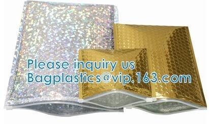 Re-close Lipstick Mascara Travel Packaging, Bubble Padded Zipper Bag, Cushioned