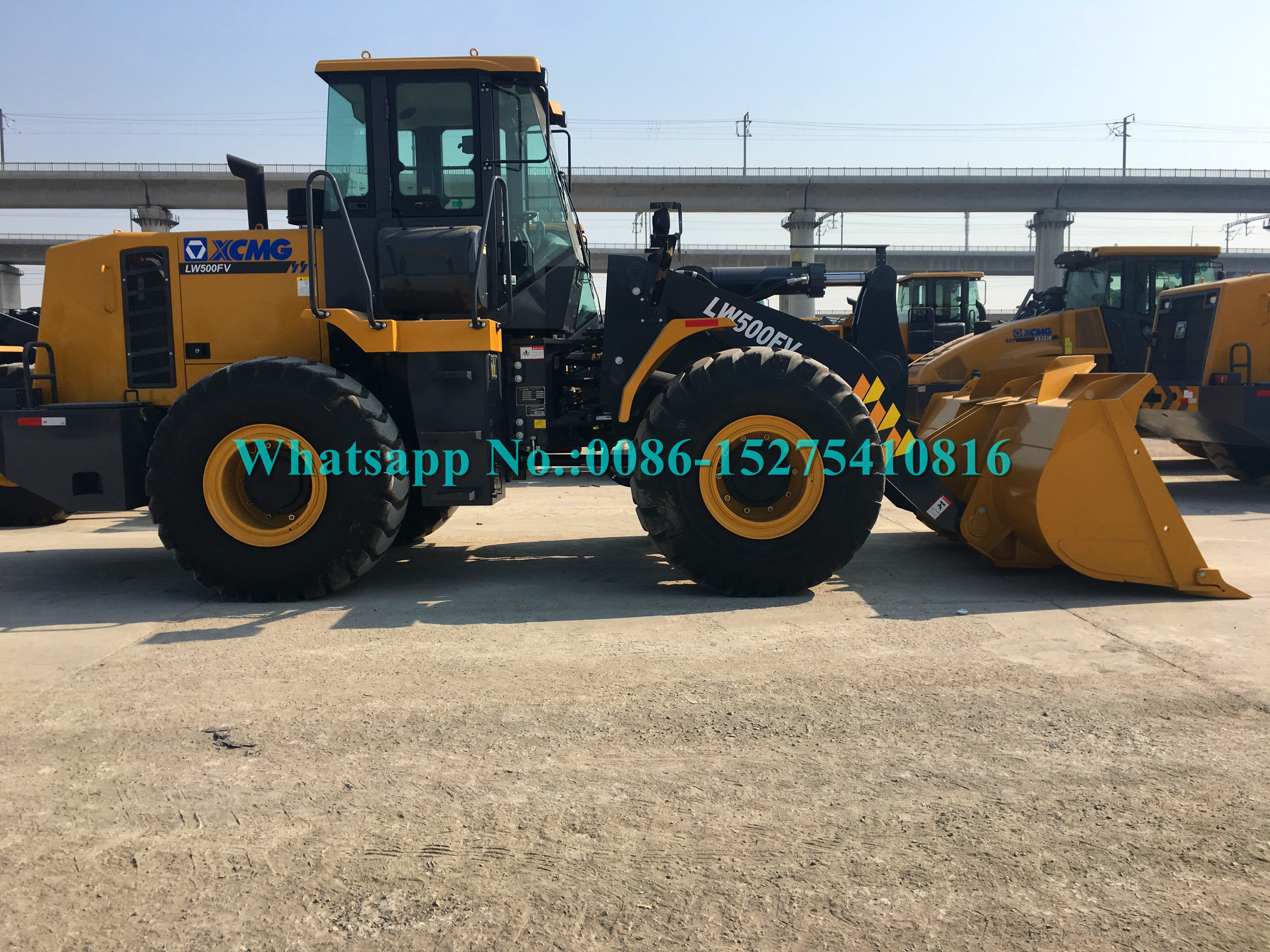 Heavy Load XCMG ZL50GN 5 Ton wheel loaders with 3m3 bucket with Weichai engine 162kw