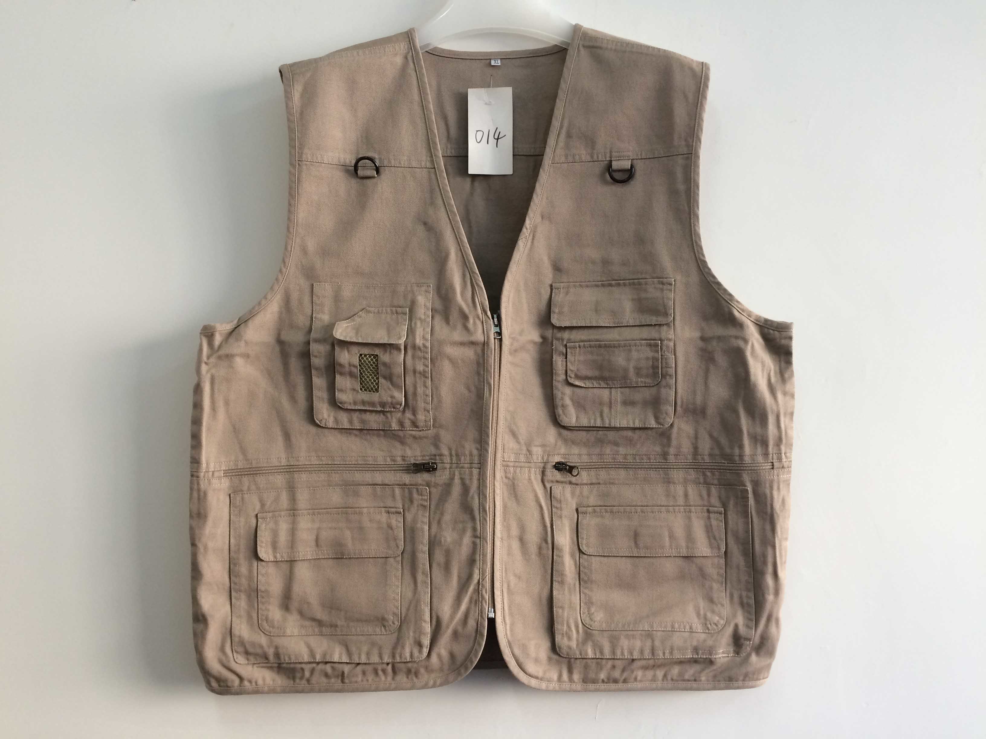 vest, mens vest, mens waist coat in 100% cotton fabric, fishing vest, beige color, casual vest, casual waist coat 014