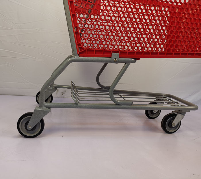 Heavy Duty 80L-200L Grocery Plastic Shopping Carts With Undercarriage