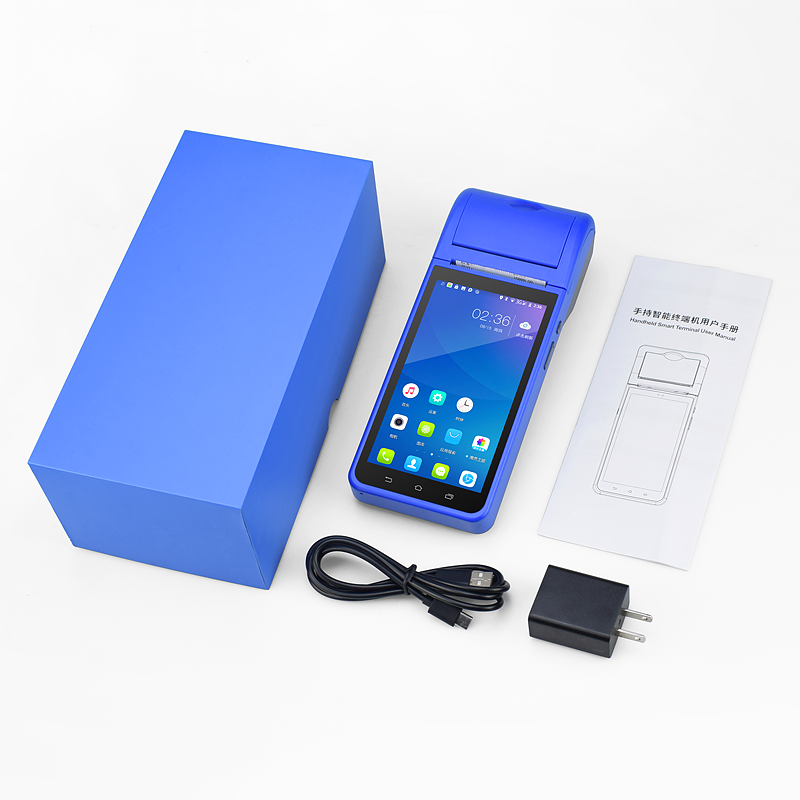 5.5'' HD Screen 4G Handheld POS Terminal with Built-in 58mm Printer Private Mold Yes