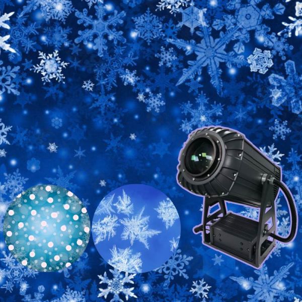 Christmas Snow Butterfly Cherry Outdoor IP65 600W Zoom Dynamic Floating Led Gobo Projector