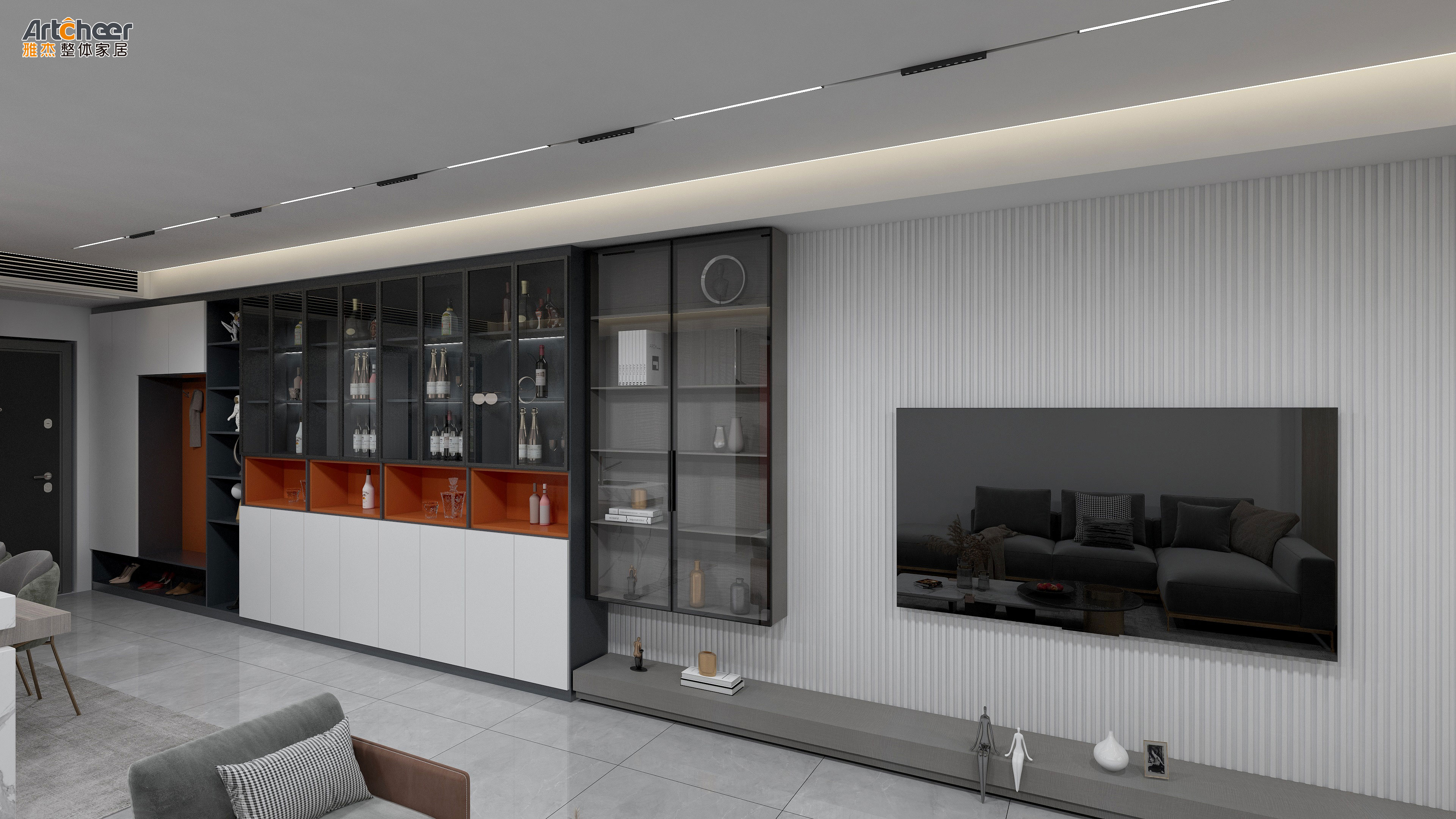 Modern Luxury Style TV Cabinet and Coffee Table Set Perfect for Living Room Storage