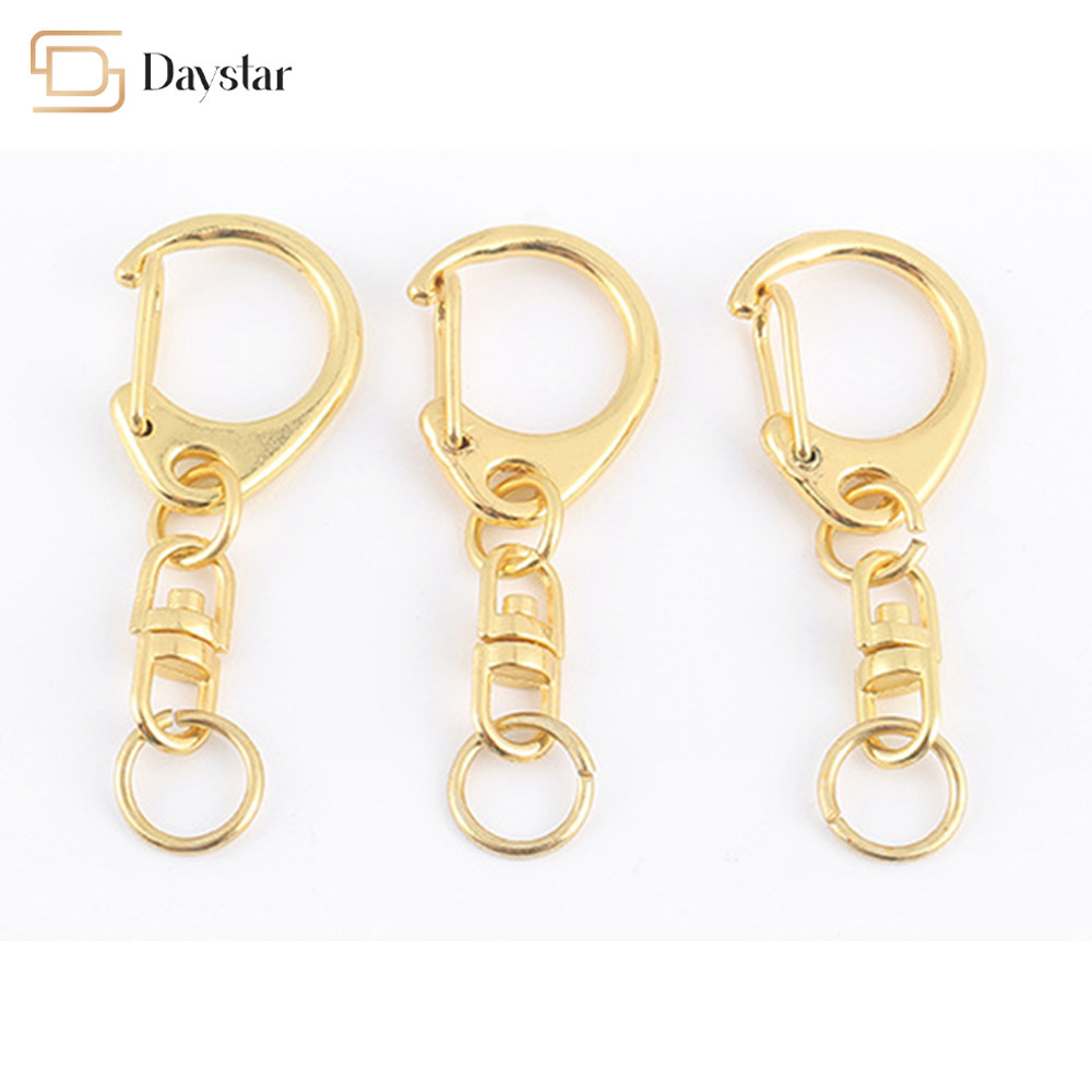 Metal Snap Clasp Hooks Mini Swivel 8 Shape Jump Ring Chain Diy Keychain