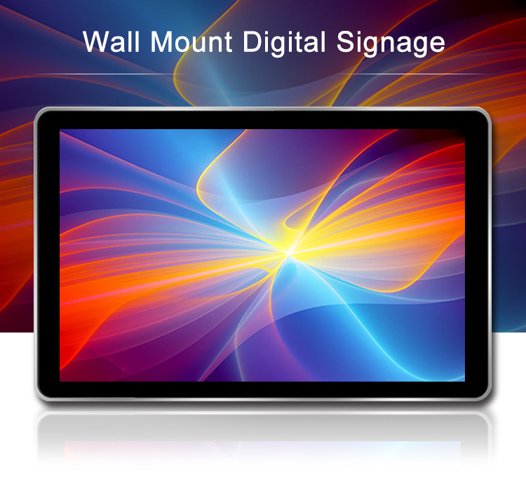 Black Loop Tft Wall Mounted Advertising Display 43'' x2 3g 4g Wifi MP4 Player