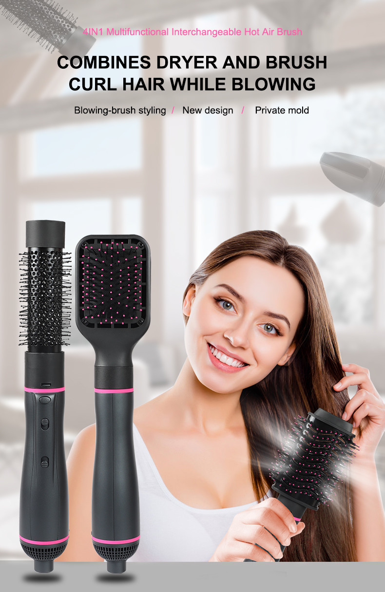 Oem One Step Hair Dryer And Styler Volumizer Ionic 4 In 1 Lightweight