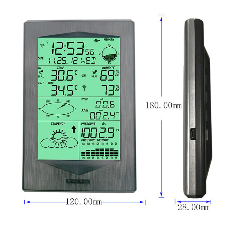 OBM Supported Outdoor Multi Function Weather Station With -40 To 60 °C Temperature Range