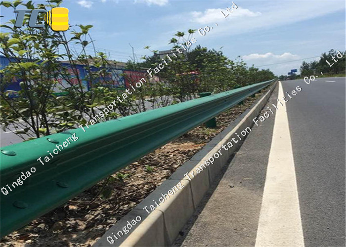 Traffic Thrie Stainless Steel Metal Beam Crash Barrier Weather Resistant