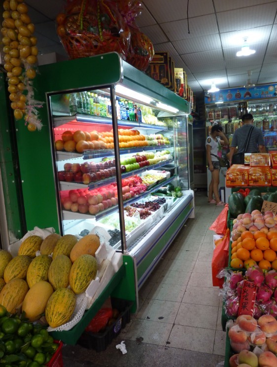Supermarket Open Front Display Fridge For Vegetable / Fruit / Drink
