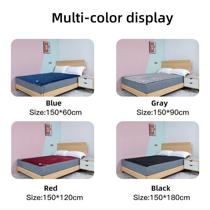 Washable Self Heating Blanket , Graphene Electric Heating Throw Blanket