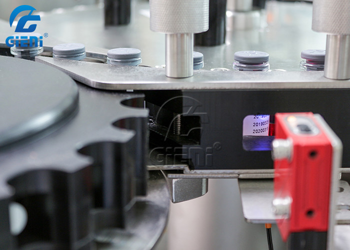 4.1KW Vertical Vials Sleeve Labeling Machine Automatic Sticker Labeling Machine 600kgs