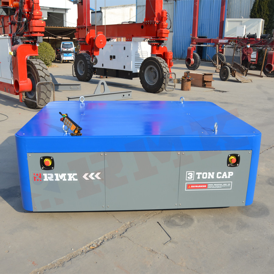 Intelligent Electric Trackless Transfer Trolley With Lifting Device 3 Tons