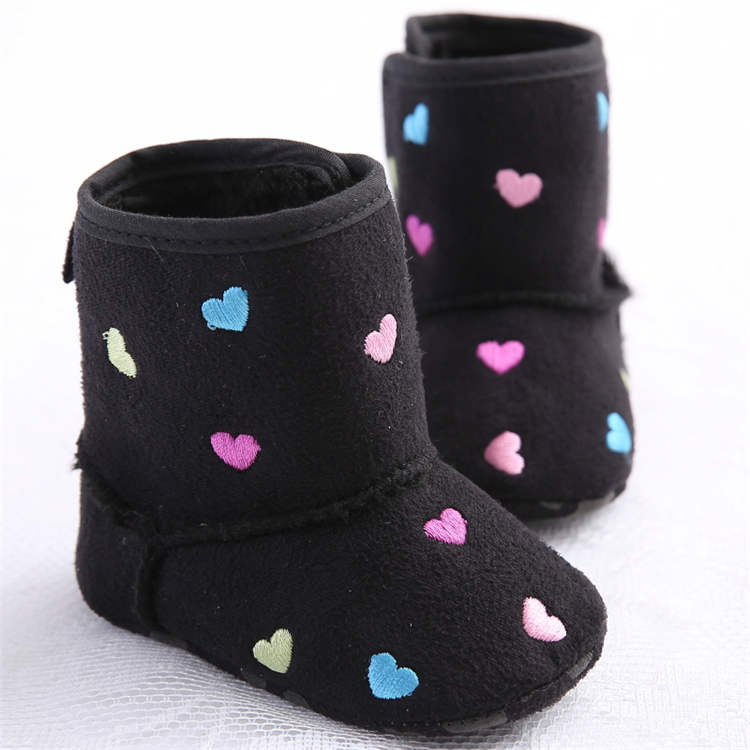 Norht Europe Winter snow warm cotton walking shoes star Newborn toddler baby boots booties