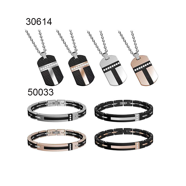 Black Gold Stainless Steel Men's Jewelry Bicycle Chain Motorcycle Chain Bracelet
