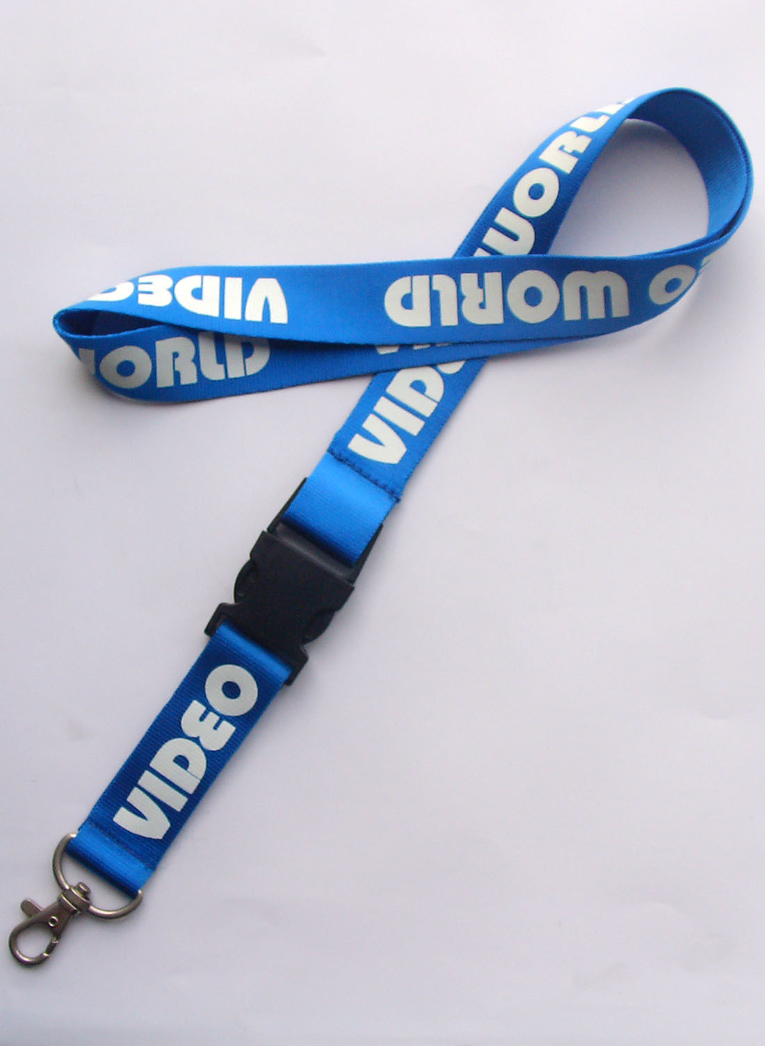 3.8cm Width Flat Polyester Name Tag Lanyards With Personal Custom Logo