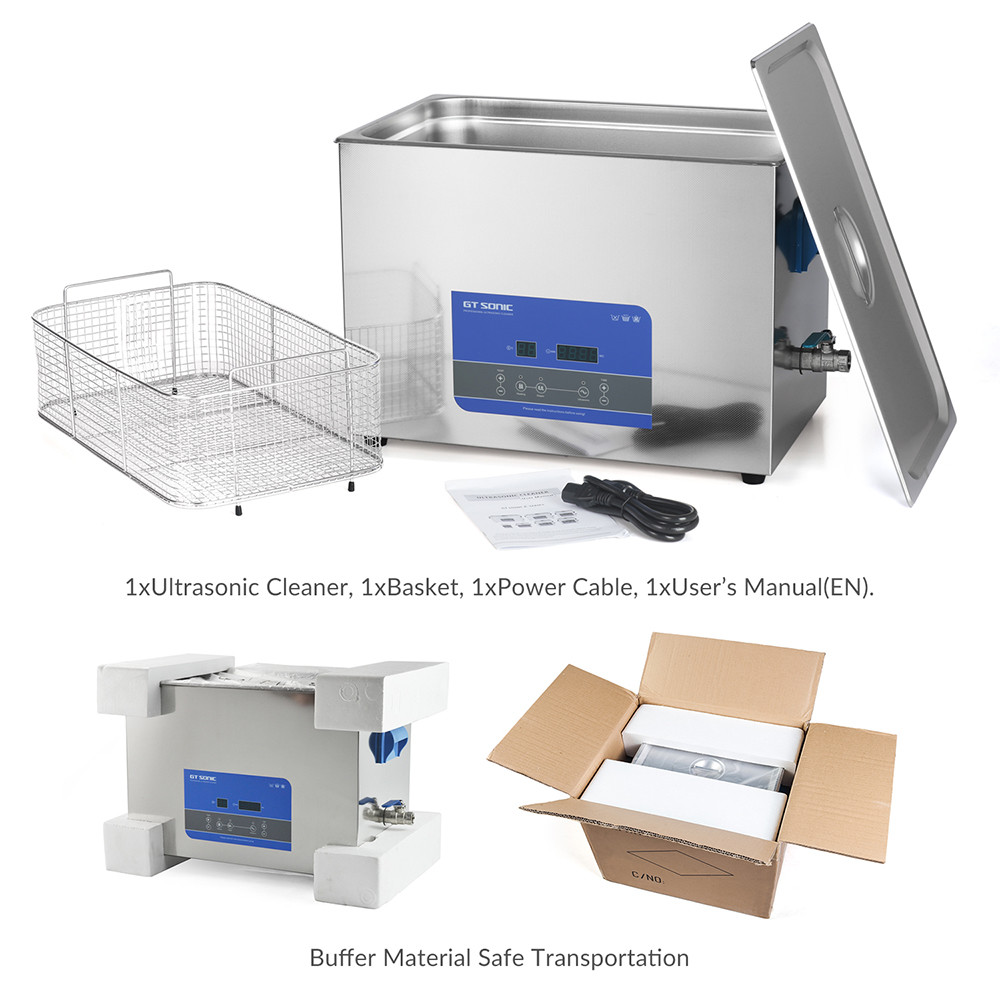 Durable Heating Power 500W Digital Ultrasonic Cleaner LED Display