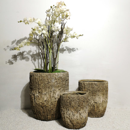 50cm Retro Nordic Floor Standing Pot Ornaments Artificial Plant Home Office Decor